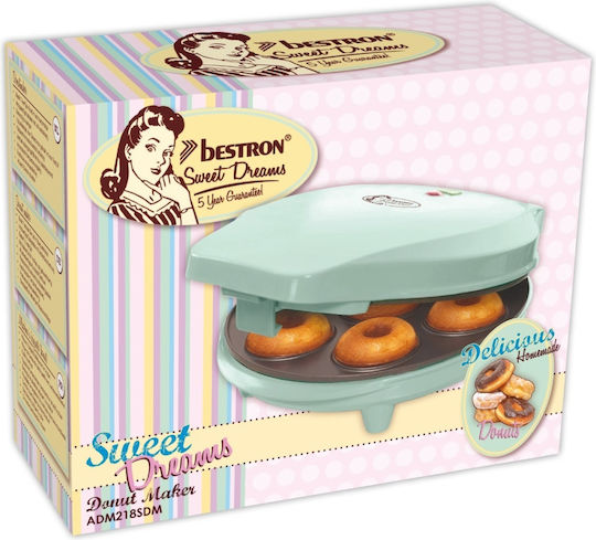 Bestron ADM218SDM Maschine für Donuts 7 Plätze 700W Blau