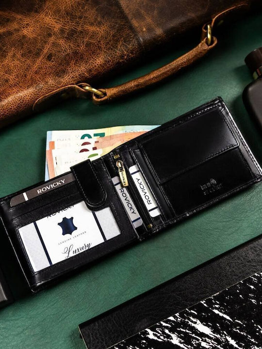 Portofel bărbătesc cu RFID Negru