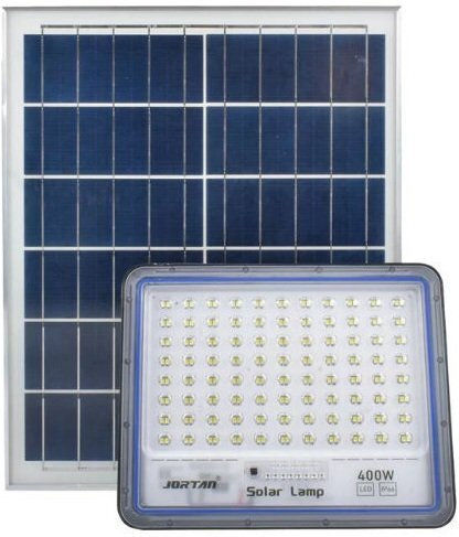 Ηλιακός Προβολέας Led 400w Αδιάβροχος 14080lm Ψυχρό Πάνελ & Τηλεχειριστήριο Jt-bs400w