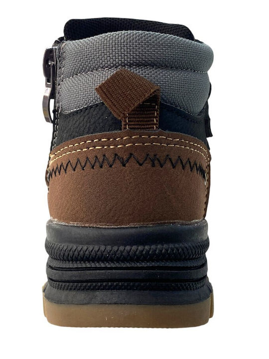 Anatomical Kids Boots with Velcro Black