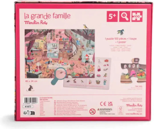 Moulin Roty Puzzle 100 Pieces La Grande Famille