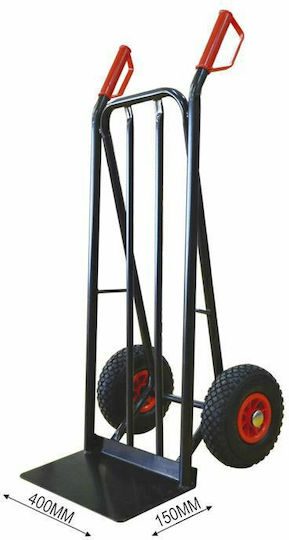 JBM Καρότσι Μεταφοράς για Φορτίο Βάρους έως 200kg σε Μαύρο Χρώμα