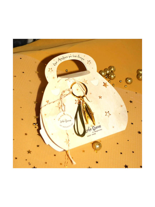 LiebeQueen Handmade Hanging Lucky Charm with Wishes Gold 1pcs