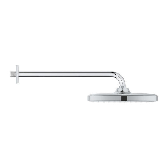 Grohe Τετράγωνη Κεφαλή Ντουζ με Βραχίονα