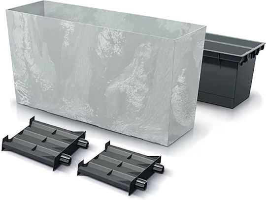 Next Blumenkasten Kunststoff Grey 77x23.5x40.6cm.