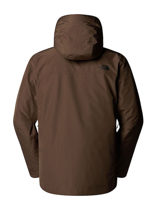 Table 3 in 1 Winter Jacket Waterproof and Windproof Brown