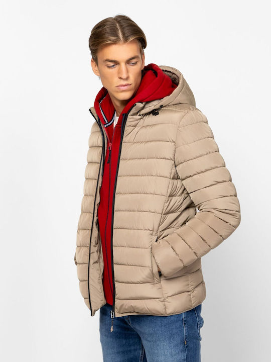 Зимно Яке Puffer Водоустойчиво Бежово