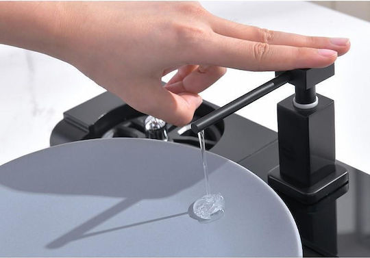 Inter Ceramic Aquaris Bg8276 Drop-In Küchenspüle Inox mit Wasserhahn M76xP46,5cm Schwarze