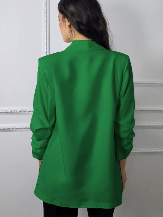 Lung Blazer pentru femei Sacou Light Green