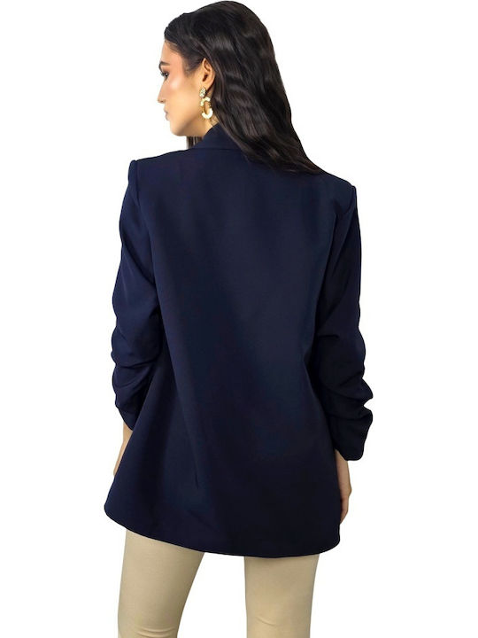 Long Women's Blazer Navy