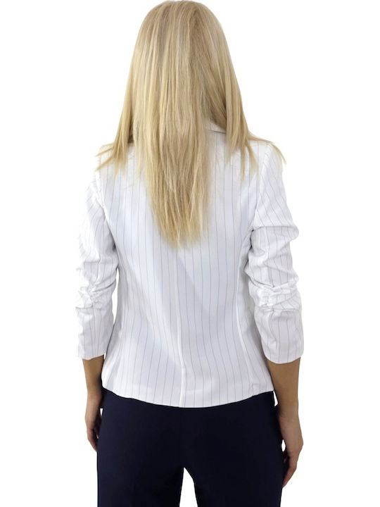 Scurt Blazer pentru femei Sacou White