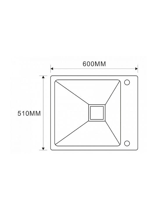 Inter Ceramic Ένθετος Νεροχύτης Inox με Μπαταρία Μ60xΠ51cm Γκρι