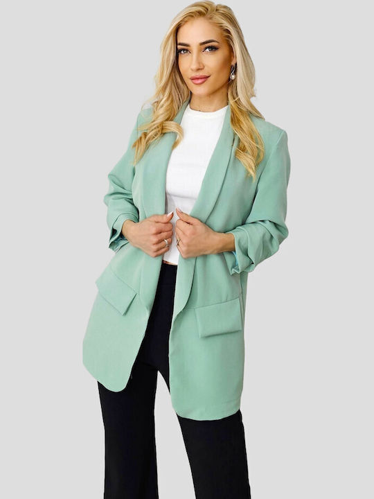 Lang Damen Blazer Pale Green