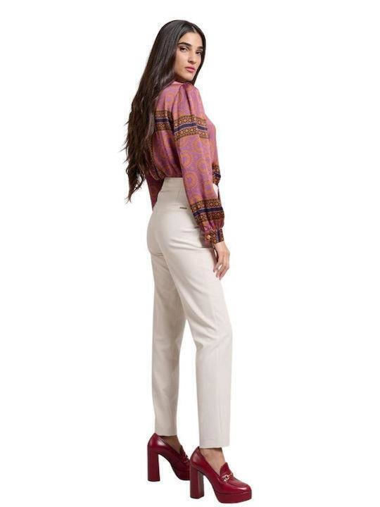 Dama Tesatura Pantaloni Ecru