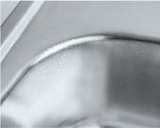 Inter Ceramic Ένθετος Δεξιός Inox με Μπαταρία Μ80xΠ50cm Inter Ceramic Ένθετος Δεξιός Inox με Μπαταρία Μ80xΠ50cm