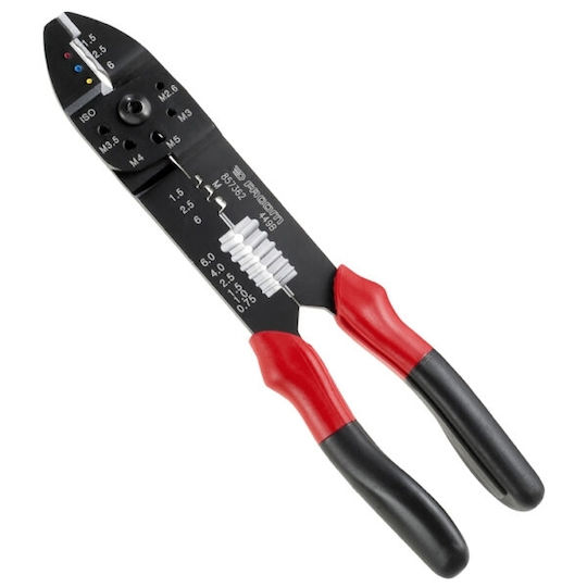 Facom Crimping Pliers Cross-Section Range 0.5 - 6mm² with Stripper Length 225mm