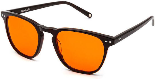 Filter Optix Premium Blue Light Glasses Yama Black Orange Lens