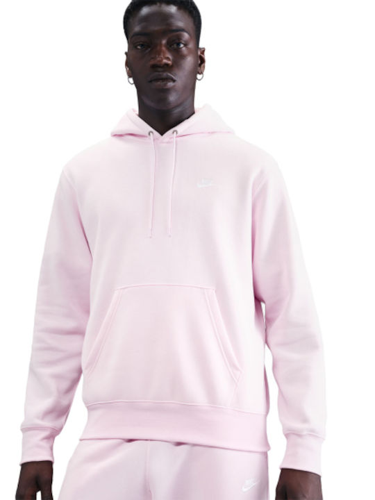 Sweatshirt With Hood Pink
