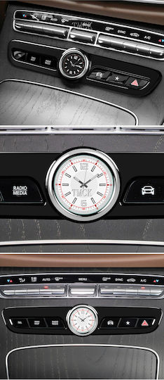 Quartz Clock Central Console Mercedes Glc X253 2015–2023 Abs+Quartz Black Aif353