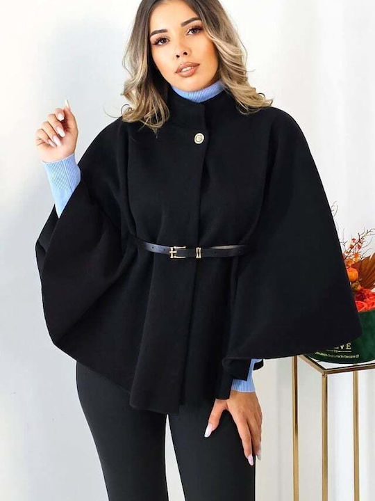 Μάλλινη Black Κάπα
