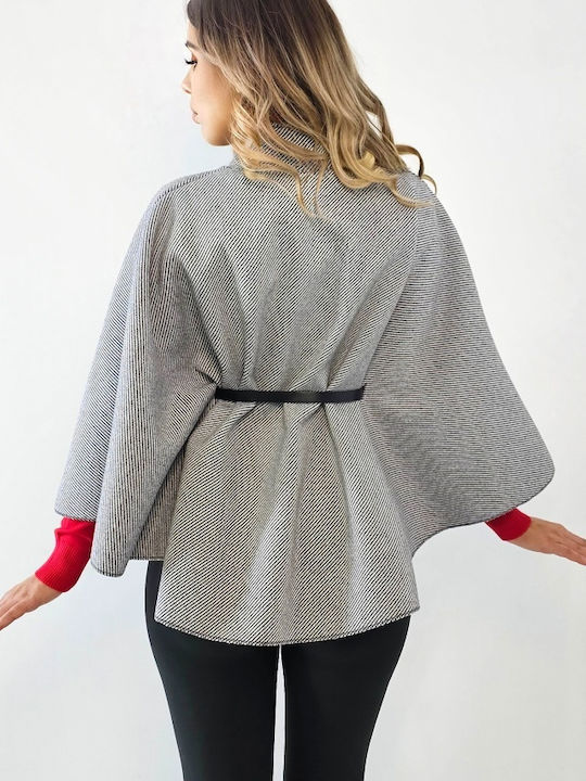 Damen Gray Cape Oversized
