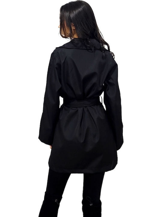 Women's Black Trench Coat