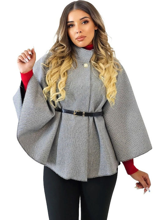 Damen Gray Cape Oversized