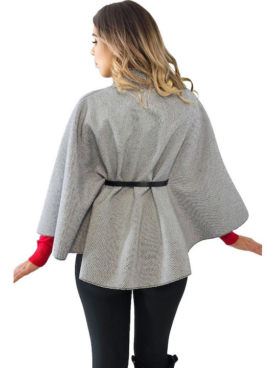 Damen Gray Cape Oversized