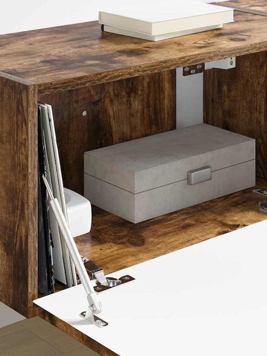 Living Room TV Unit Smoked Oak L60xW31xH29.5cm