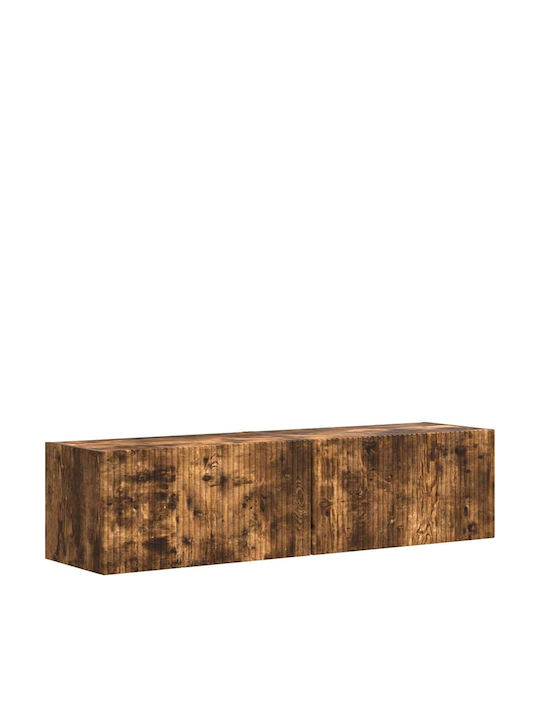 Living Room TV Unit Smoked Oak L60xW31xH29.5cm