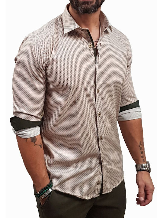 Langärmlig Hemd Beige