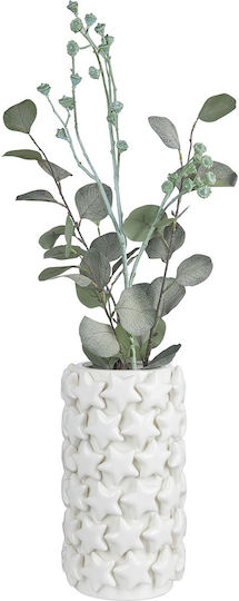 Butlers Ceramic Vase Stars White H31cm