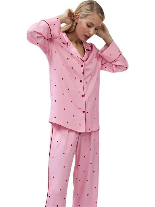 Aruelle Winter Women's Pyjama Set Pink