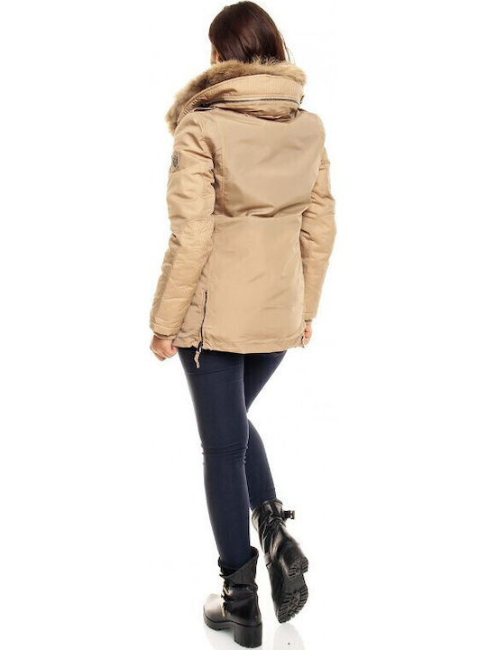Women's Lifestyle Jacket for Winter Beige