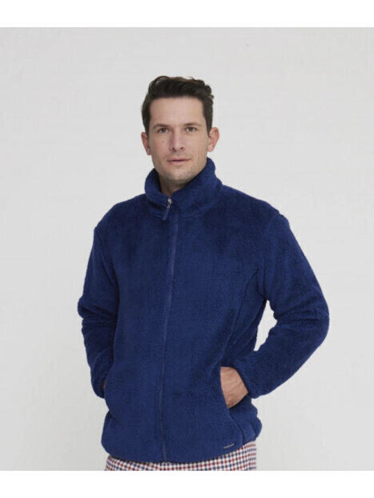Noidinotte Men's Winter Pajama Robe Blue