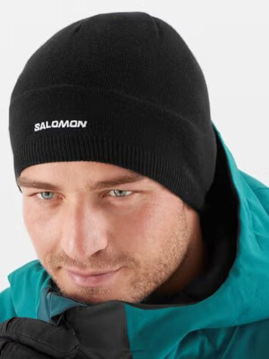 Beanie Unisex Fleece Beanie Knitted in Black color