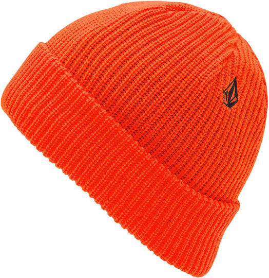 Sweep Lined Beanie Beanie Knitted in Orange color