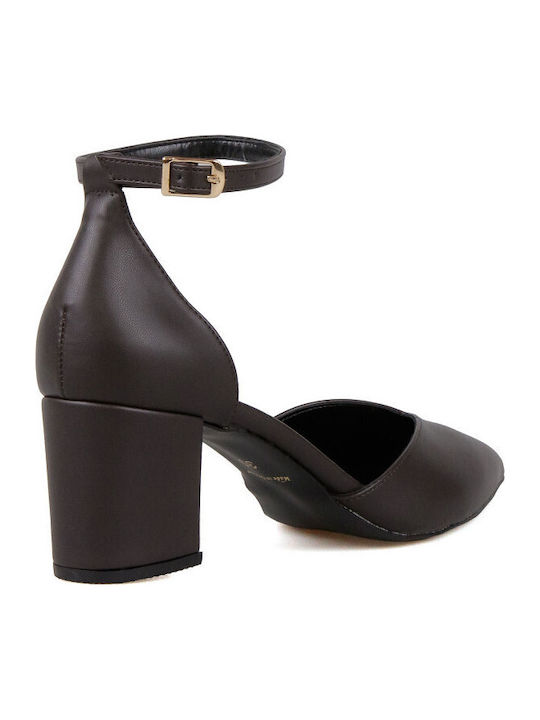 Brown Heels with Strap
