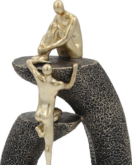Polyresin Dekoration 11x7x22 Aus Schwarz Gold Keskor 72334 Polyresin Dekoration 11x7x22 Aus Schwarz Gold Keskor 72334