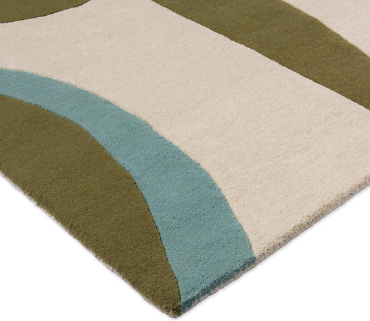 Harlequin Χειροποίητο Χαλί Ορθογώνιο Μάλλινο Emerald/azul 140x200cm