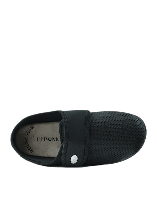 Thrive Med Damen Hausschuhe Anatomisch Geschlossene Schwarze