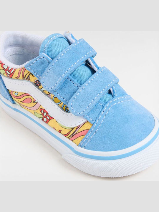 Old Skool V Παιδικά Sneakers με Σκρατς Γαλάζια