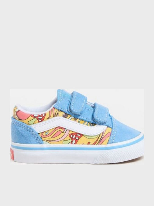 Old Skool V Παιδικά Sneakers με Σκρατς Γαλάζια