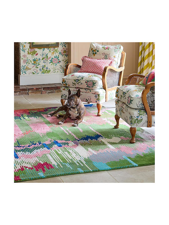 Harlequin Handgefertigt Teppich Rechteckig Wolle Green-multi