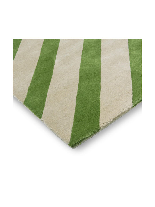Harlequin Χειροποίητο Χαλί Ορθογώνιο Μάλλινο Green-white 140x200cm