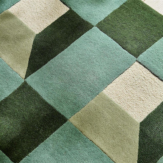 Harlequin Χειροποίητο Χαλί Ορθογώνιο Μάλλινο Green 200x280cm