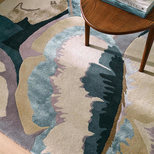 Harlequin Lucrat manual Covor Rectangular Din lână Beige-blue