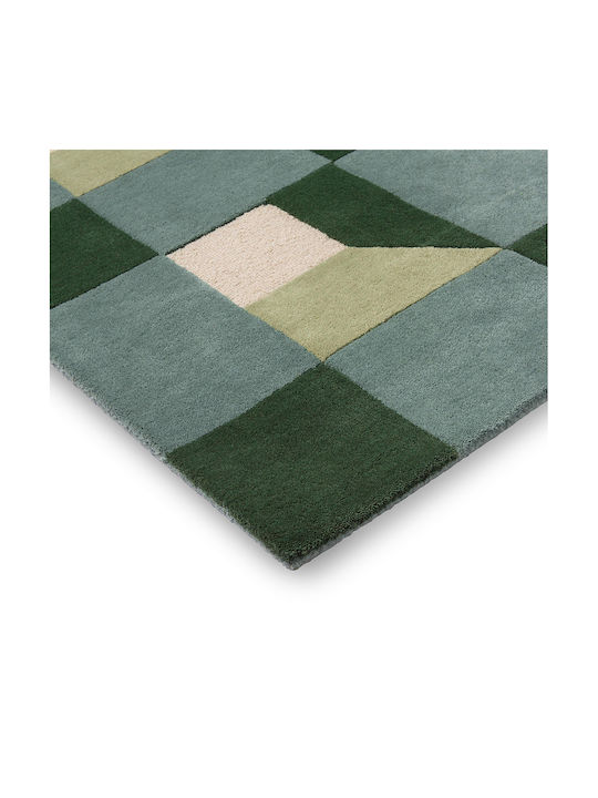 Harlequin Χειροποίητο Χαλί Ορθογώνιο Μάλλινο Green 140x200cm