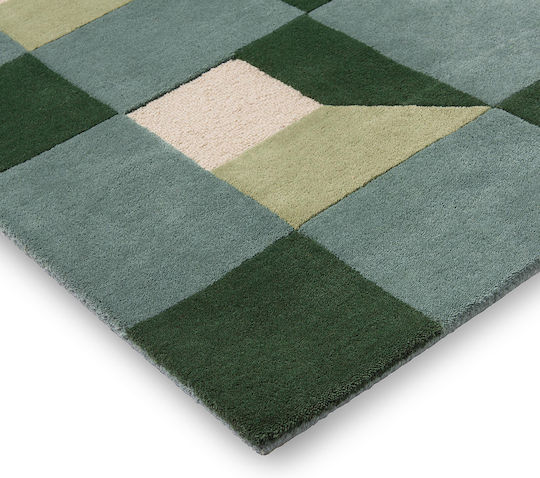Harlequin Lucrat manual Covor Rectangular Din lână Green