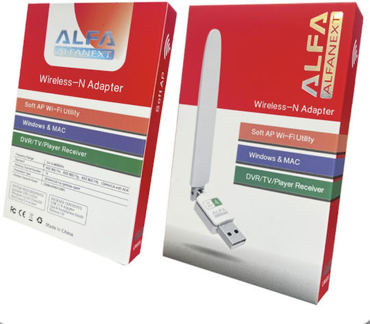 Dsfrwsfr-532 Adaptor Rețea USB cu Conexiune Wireless Wi-Fi 150Mbps
